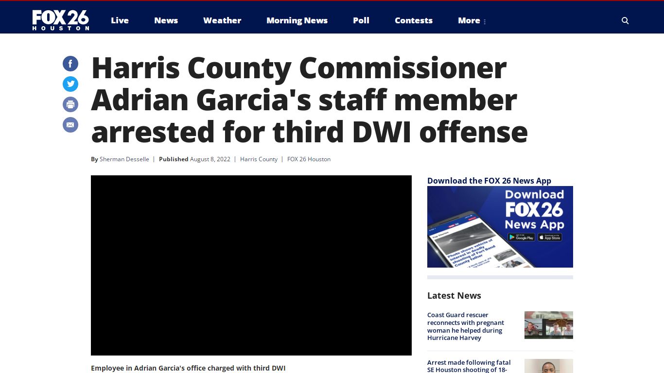 Harris County Commissioner Adrian Garcia's staff member arrested for ...